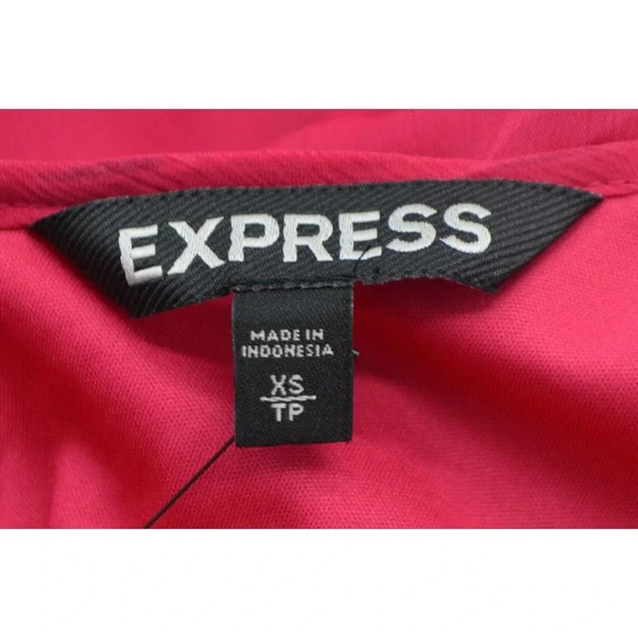 EXPRESS Fuchsia Flowy Sheer Cami Tank Top XS Extra Small - Picture 6 of 10